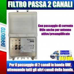 FILTRO PASSA CANALE IN BANDA UHF 2 CANALI, TARATO COME VUOI