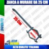 ZANCA A MURARE DA 25 CM ZINCATA PER ANTENNA STAFFA PER ANTENNA