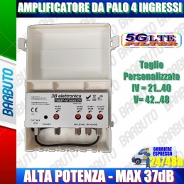 AMPLIFICATORE DA PALO 4 INGRESSI MAX 37dB MODELLO con taglio 21-40 / 42-48