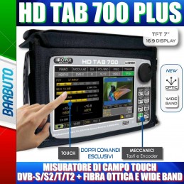 MISURATORE DI CAMPO ROVER HD TAB 700 PLUS FIBRA OTTICA TOUCH WIDE BAND DVB-T2/S2