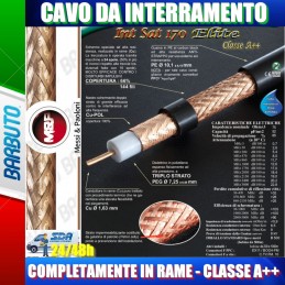 200 MT DI CAVO DA INTERRAMENTO INTSAT 170 ELITE D.10,1mm MESSI&PAOLONI CLASSEA++